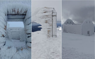 (Галерија) Снежна идила на Царев Врв на Осоговските Планини