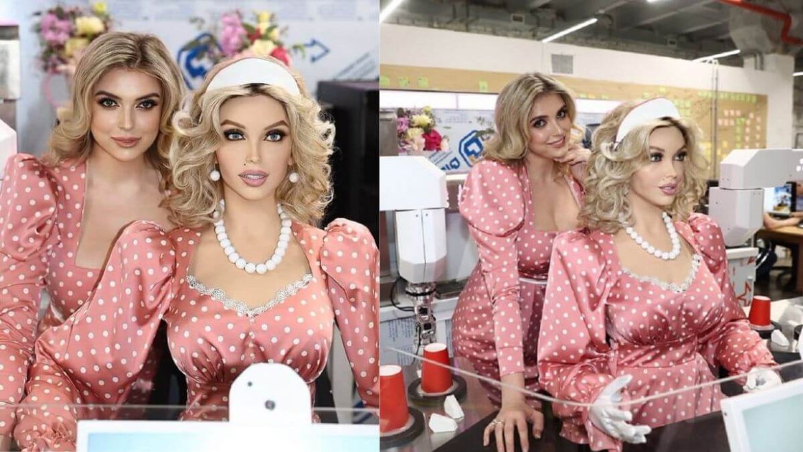 (ВИДЕО) Робот, супермодел и келнерка во едно: Нова атракција во Дубаи