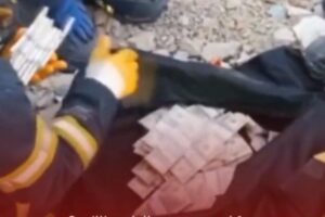 (Видео) Спасувачите во Турција додека барале преживеани нашле торба со два милиони долари