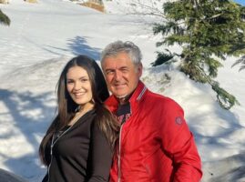 Мики Црнокрак во Либан на скијање со ќерката Моника