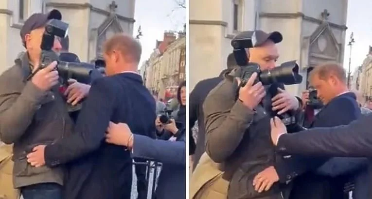 (Видео) Принцот Хари се судри со фотограф додека пред суд во Лондон