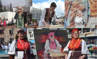 И млади и стари сукаа зелник и играа оро со Блага Петреска на плоштад во Пробиштип