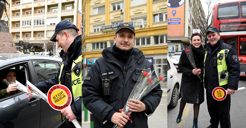 Место казни, полицијата делеше каранфили на улиците во Скопје