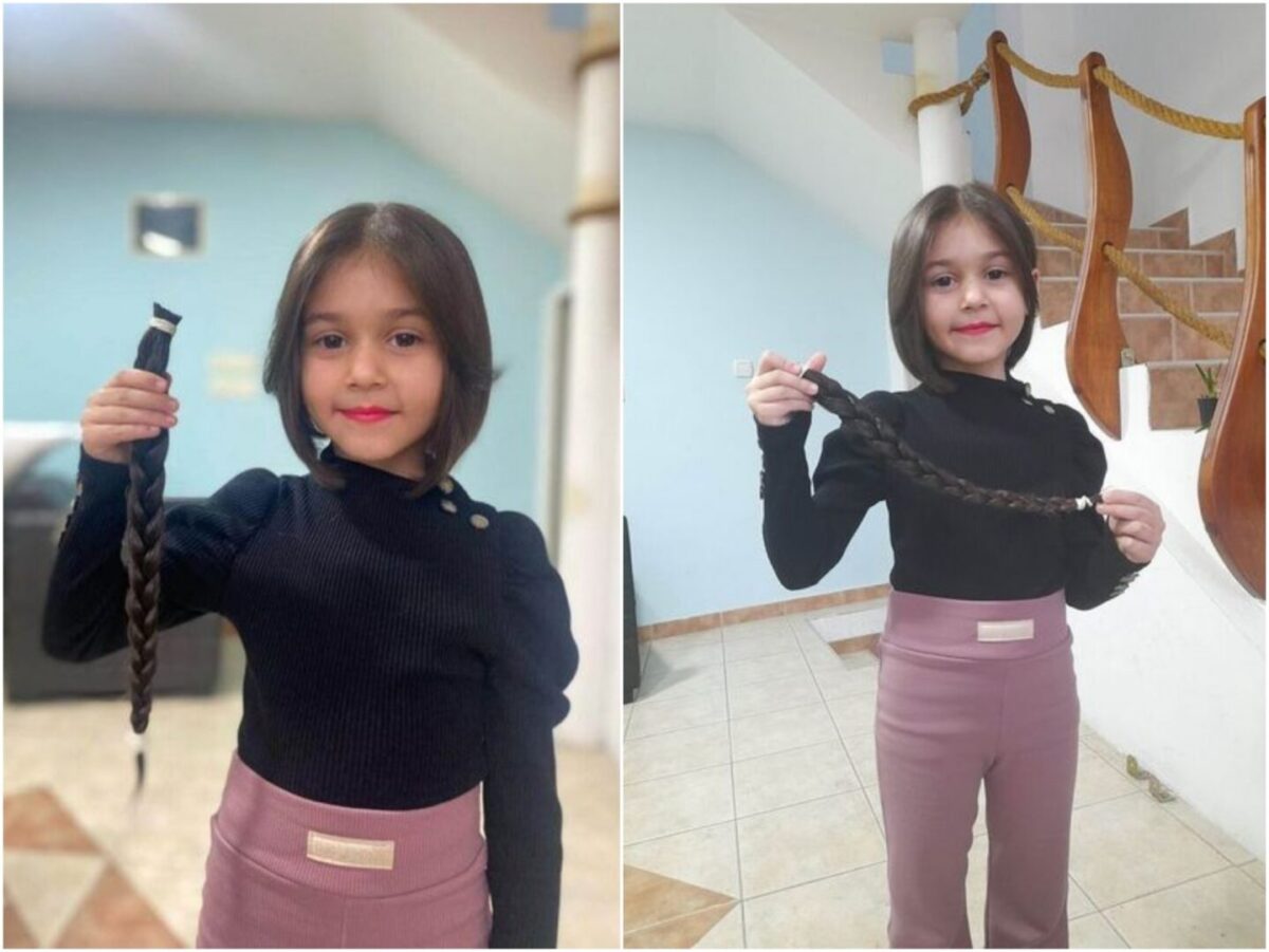 Шестгодишната Стефани Петковска од Струмица ја донираше својата коса за деца болни од рак 