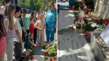Со палење свеќи и пораки, децата од Актерската школа на Весна Бејби им оддадоа почит на убиените ученици од Белград