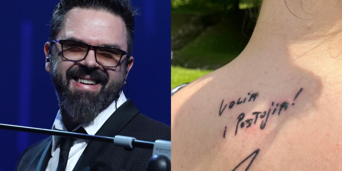 Обожавателка тетовираше песна од Грашо, па пејачот ѝ подари доживотни карти за неговите концерти