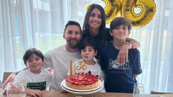 Семејна прослава на 36-тиот роденден на Лео Меси