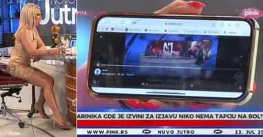 (Видео) Водителката Јована го покажа телефонот со порно страници во емисија