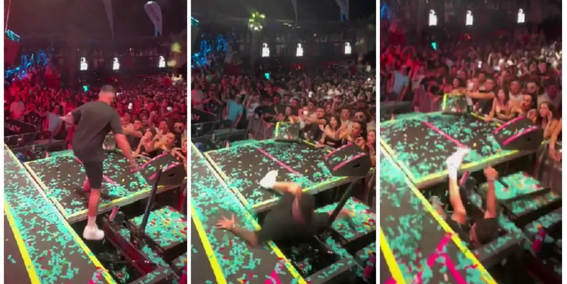(Видео) Раперот Јала Брат за време на настап, падна во дупка и се струполи под сцена