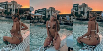 Кристина Димитри во танга се разлади во базен во Скопје