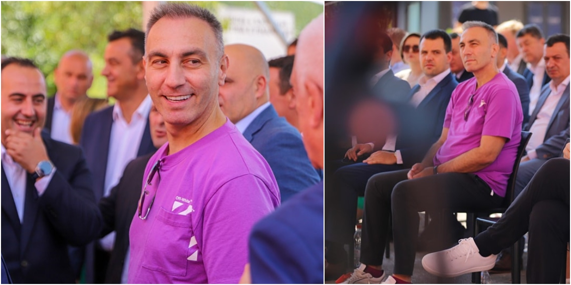 Сите со костуми, само Груби во маичка