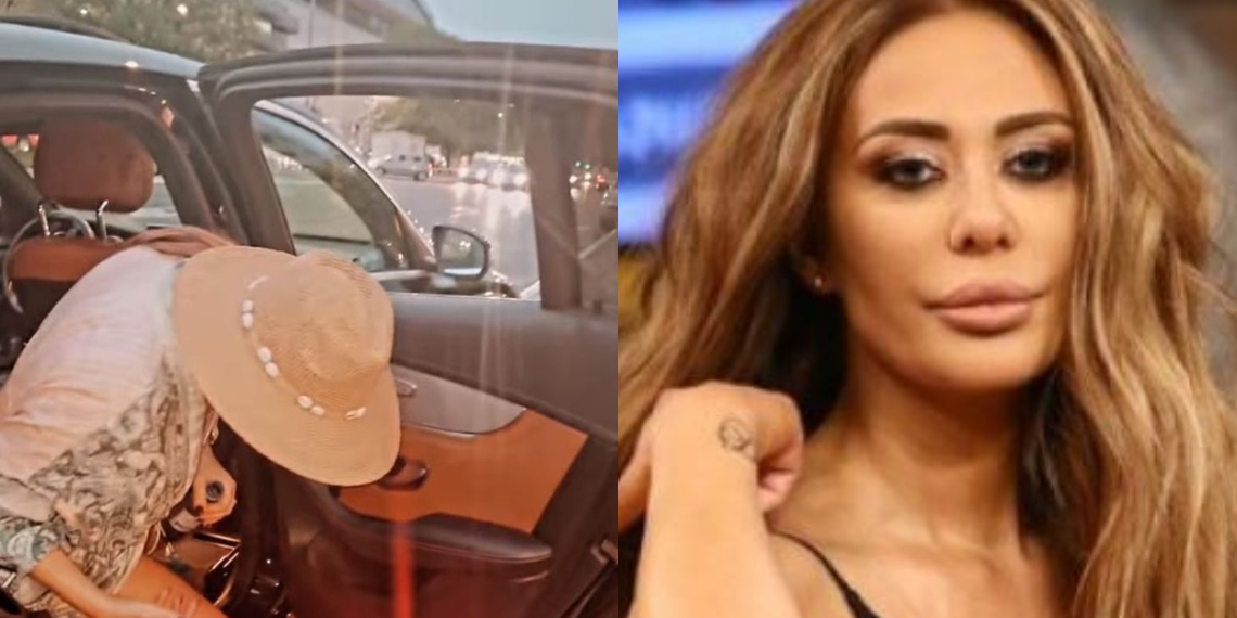 (Фото) Пијана Ана Николиќ ќе паднеше од автомобил