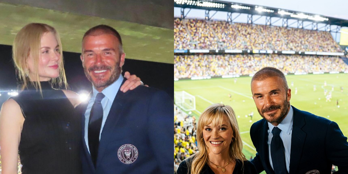 (Фото) Бекам во друштво на Никол Кидман и Рис Витерспун гледаше фудбал