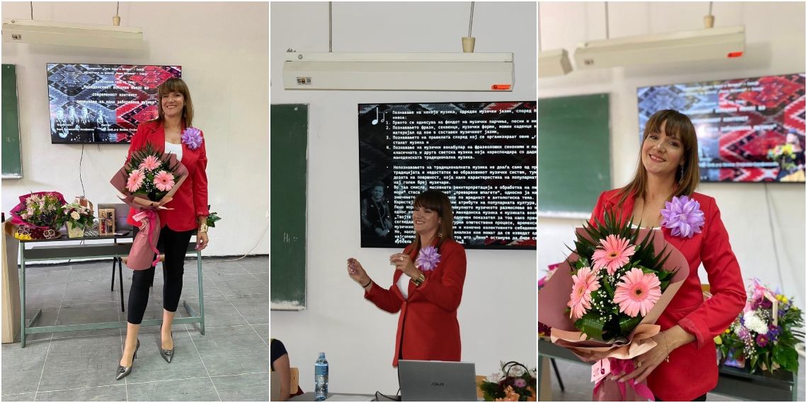 Вера Љубојна стана магистер по фолклористика: привилегија е да си пееш на магистерската одбрана