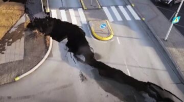 (Видео) Исланд во очекување на вулканска ерупција: Ноќеска имало над 300 земјотреси, градот Гриндавик тоне