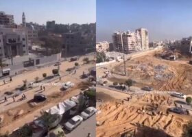 (Видео) Палестинците се движат кон север, ИДФ се обидува да ги спречи