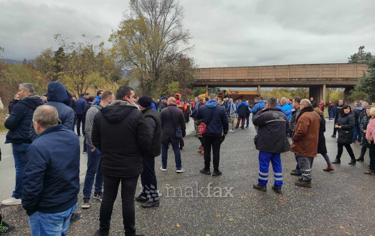 Вработените во „Еуроникел“ на блокади: Немаме пари за храна, а државата ни должи 1,2 милиони евра ДДВ за август