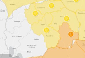Издаден портокалов аларм во Македонија – се очекува силен ветер