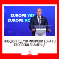 Левицата: Македонија во должничко ропство, нов долг од 190 милиони евра со европско знаменце