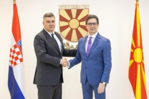 Пендаровски – Mилановиќ: Принципиелна поддршка од Хрватска за македонските евроинтеграции