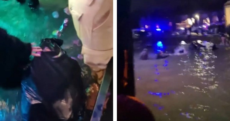 (Видео) Снимка од моментот кога сплавот во Белград почнува да тоне