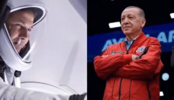 (Видео) Првиот турски астронаут и уште тројца членови на екипажот лансирани кон Меѓународната вселенска станица