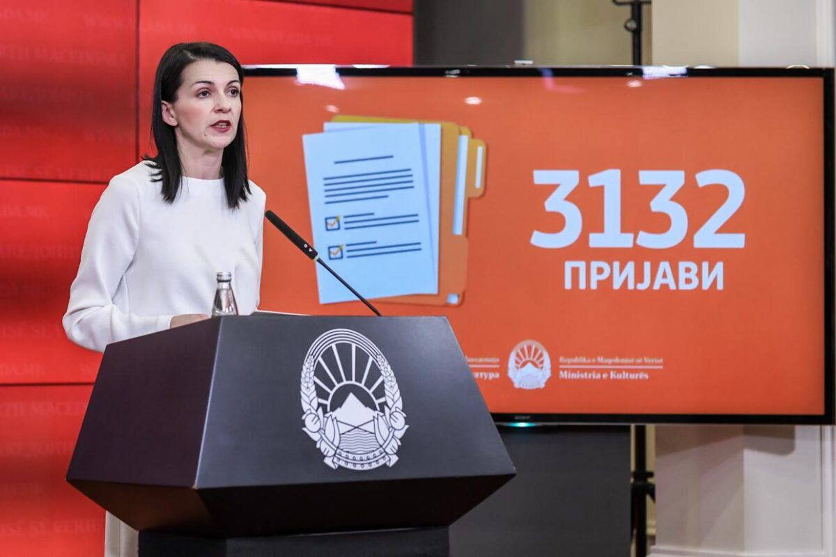 Четиринаест милиони евра одвоени за проектите од национален интерес за културата во 2024, вели Костадиновска-Стојчевска