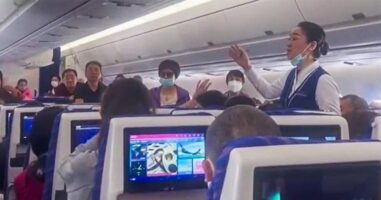 (Видео) Одложен лет во Кина: патник фрлал пари во моторот на авионот