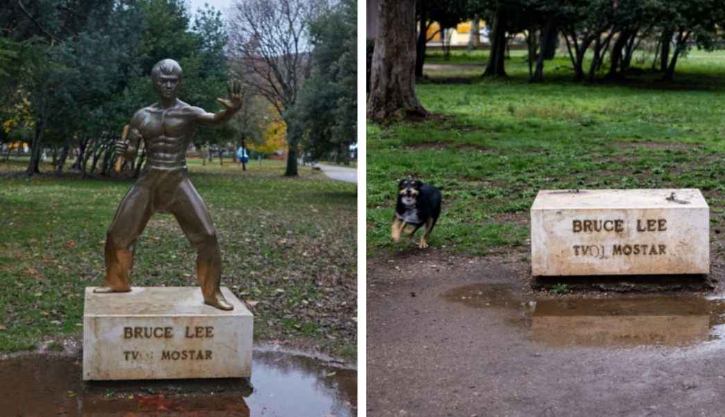 Исчезна статуата на Брус Ли во Мостар