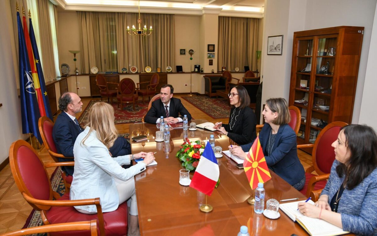 Митрески – Бомгартнер: Северна Македонија и Франција имаат одлични односи, меѓусебната соработка и поддршка ќе се продлабочат