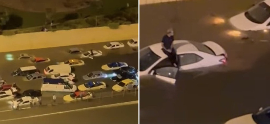 (Видео) „Авионите не можат да полетаат, а метрото е под вода“ – драматични сцени од поплавениот Дубаи