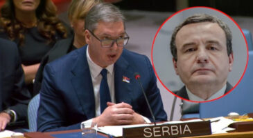 Вучиќ во ОН: Курти денес не е во Њујорк оти води тајна кампања во Северна Македонија
