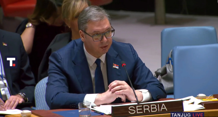 Вучиќ на седница на Советот за безбедност на ОН: Приштина создава неподносливи услови за живот на Србите на Косово