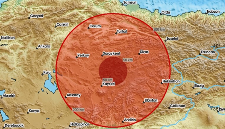 Земјотрес во Турција со јачина од 5,6 степени според Рихтеровата скала