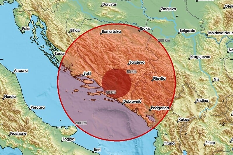 Земјотресот го потресе Мостар, почувствуван е и во околните градови