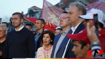Мицкоски за СДСМ и ДУИ: Овде од Радовиш оставаат директор да биде човек кој продава дрога, тепа полиција, но наскоро ќе дојде крајот на ова