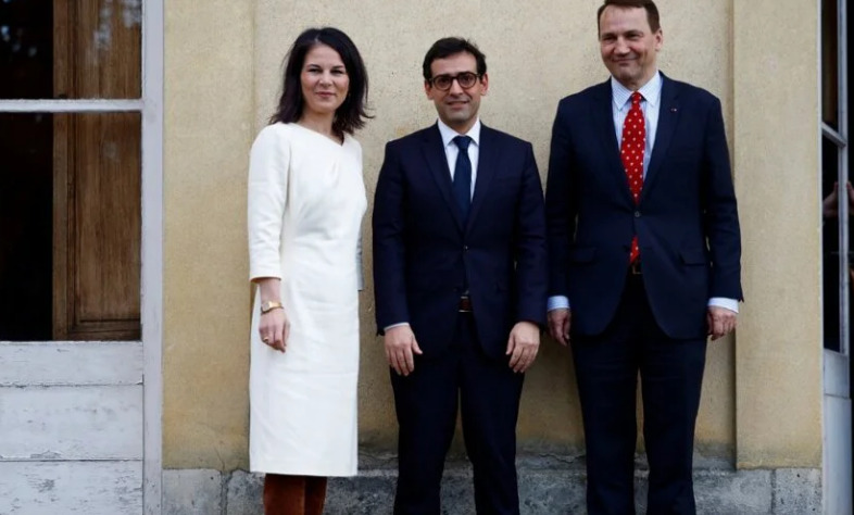 „Денес Украина е нападната, утре некој друг дел од Европа, Русија нема да застане“: Шефовите на дипломатиите на Германија, Франција и Полска