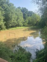 Зголемување на водостојот и излевање на Крива Река во село Опила