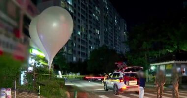 Северна повторно и’ испрати на Јужна Кореја  балони полни со ѓубре