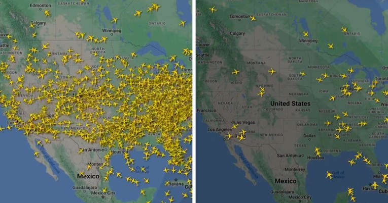 (Видео) Како изгледаше прекинот на американскиот воздушен сообраќај поради ИТ дефектот