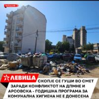 Левица: Скопје се гуши во смет заради конфликтот на ДПМНЕ и Арсовска