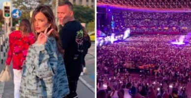 (Видео) Северина се забавуваше на концерт на Coldplay во Виена