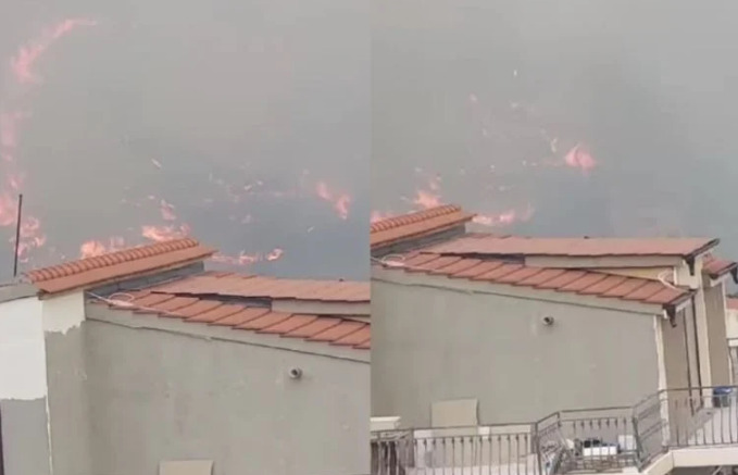 (Видео) Чадот од пожарот пристигна во Сплит: неизбежна ноќ ги очекува жителите