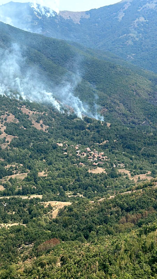 Пет пожари активни во Македонија, еден е под контрола