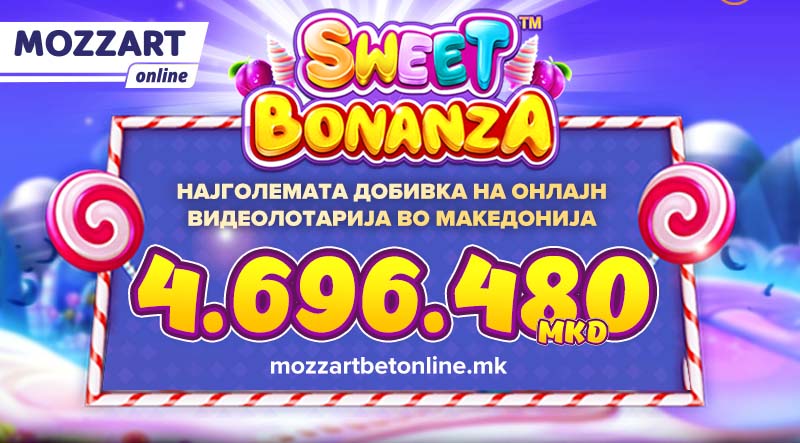 Најголемата онлајн добивкa од речиси 5.000.000 денари на видеолотарија во Македонија се падна во Mozzart!