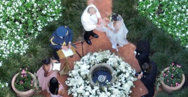 Папараците ги снимиле со дрон: објавени фотографии од свадбата на Борис Бекер