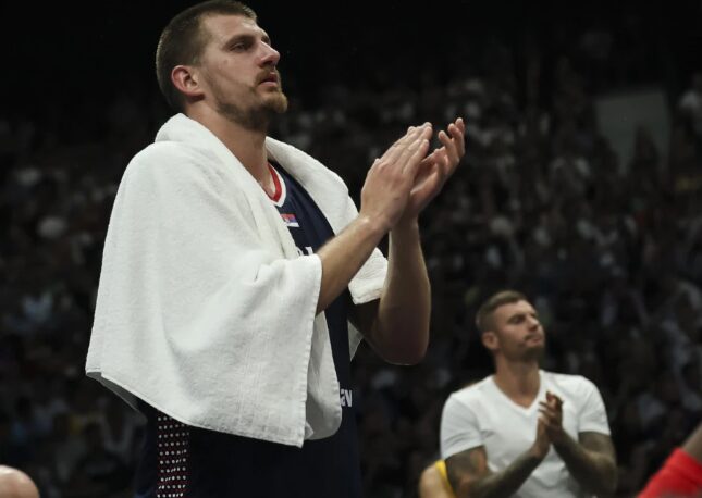 (Видео) Јокиќ им одржа говор на играчите на Мега по победата над Дубаи