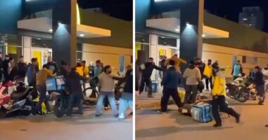 (Видео) Масовна тепачка во Загреб, се степале доставувачи