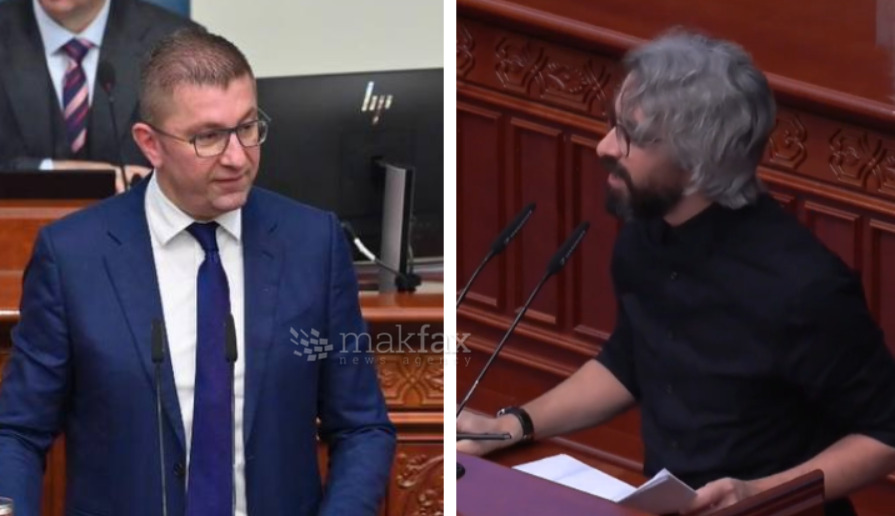 Халкидики патриот, татино синче и асистентче – Мицкоски и Апасиев со меѓусебни навреди во Собранието