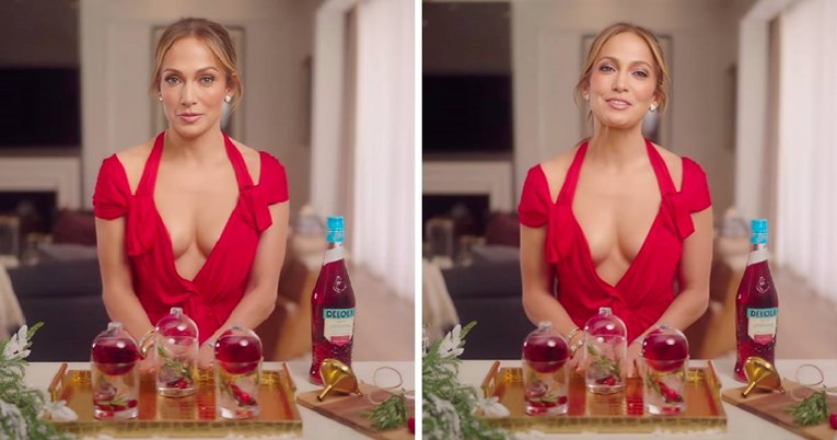 (Видео) Џенифер Лопез привлече внимание во црвен фустан со длабоко деколте